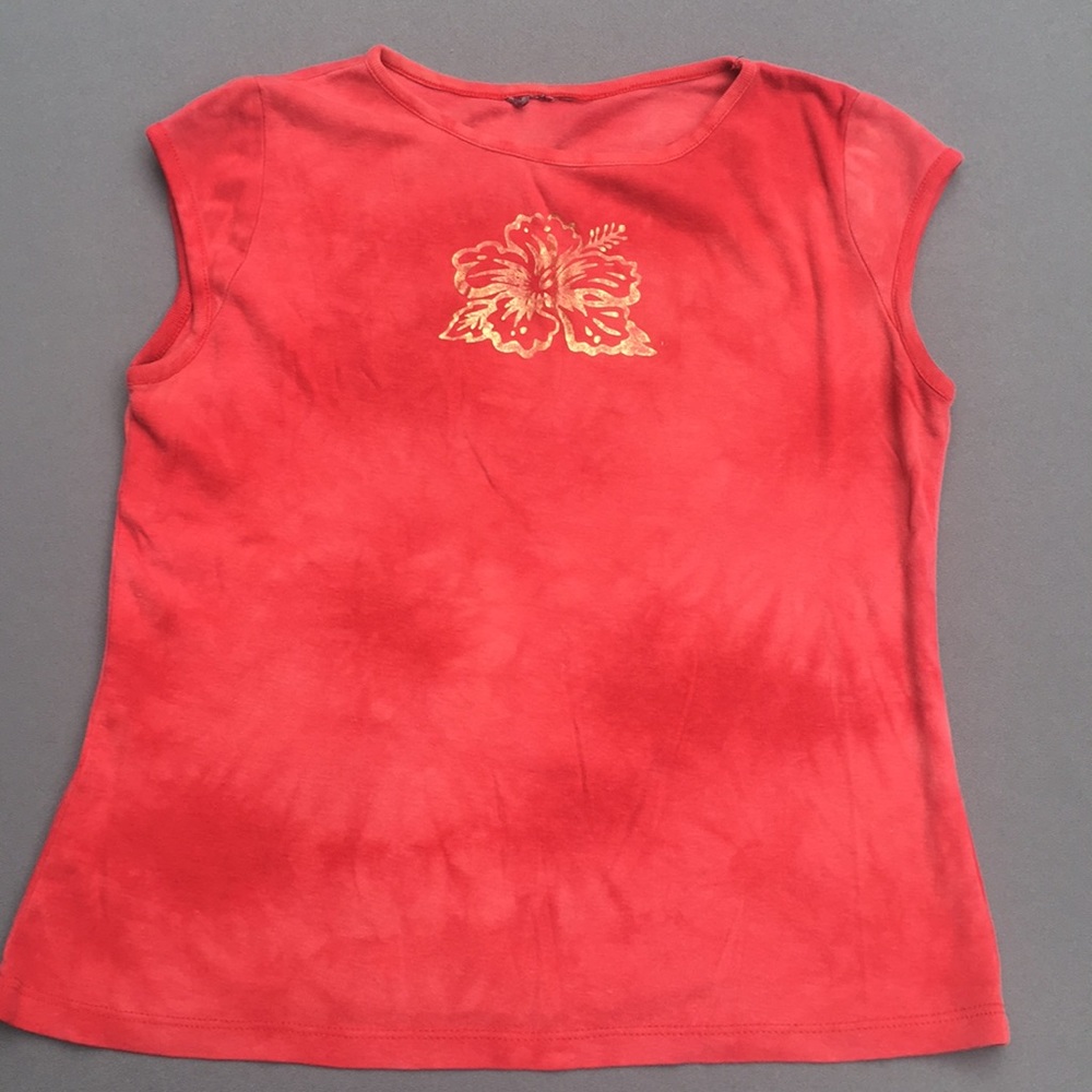 Girls Coral Tie-Dye Tee, GUC
